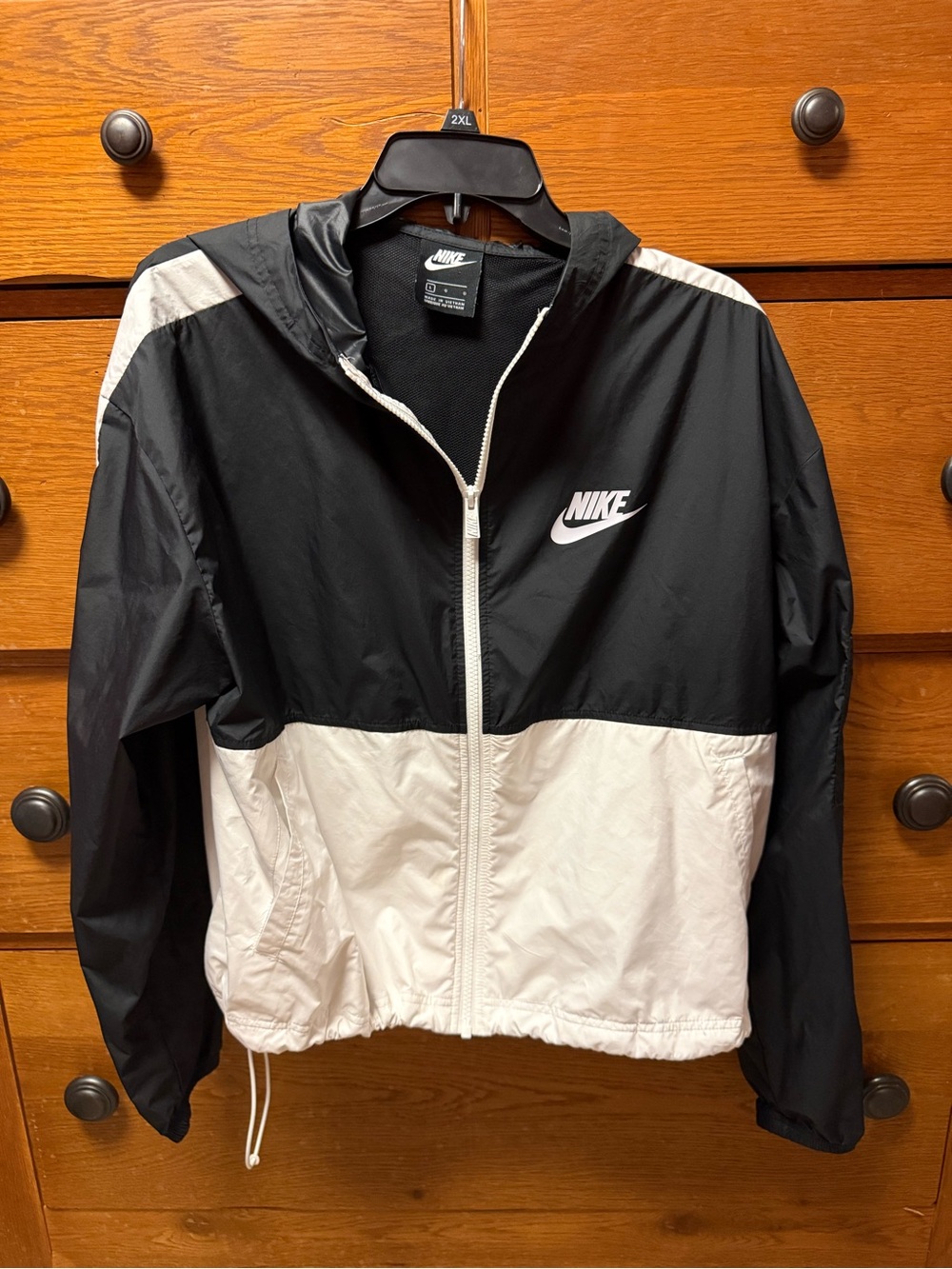Nike Black Jacket with White Logo